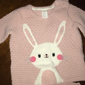 H&M PiNK Bunny Outfit 9-12m